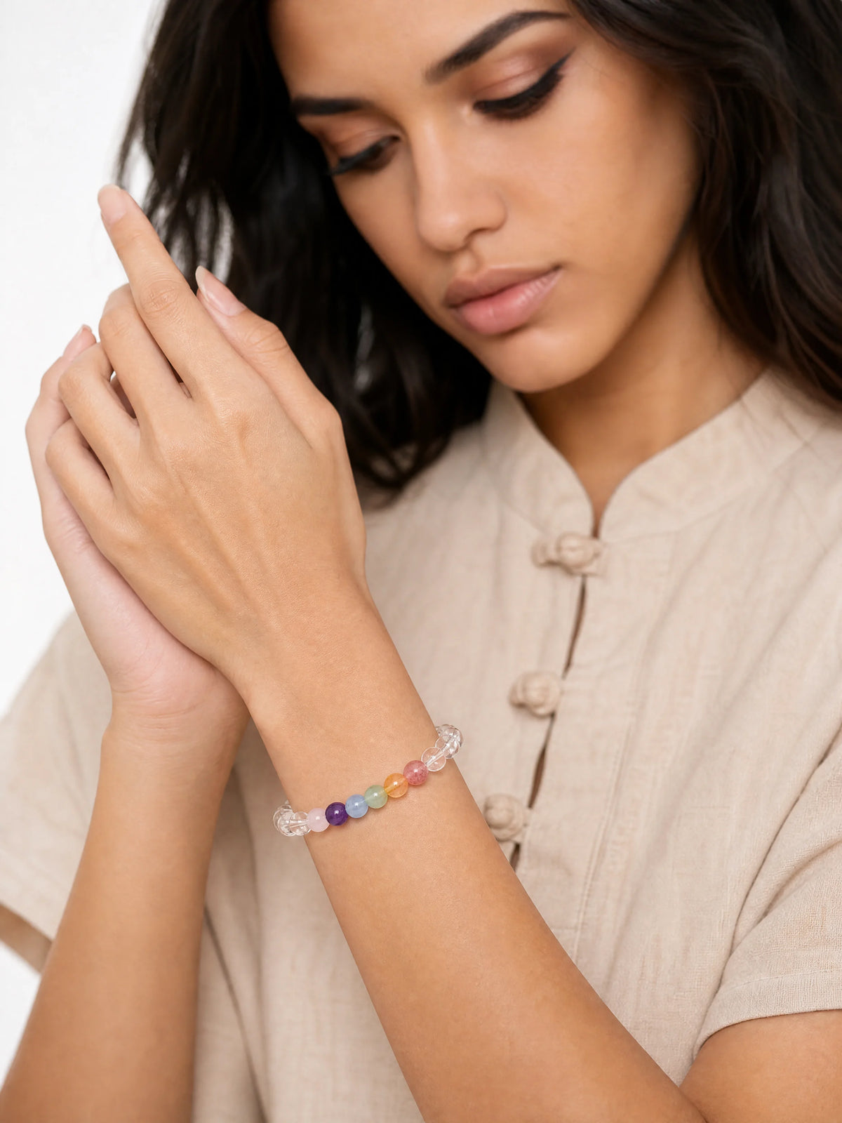 clear-quartz-seven-chakra-bracelet-model-b-outfit-b-fashion-03