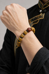 coffee-brown-yak-bone-bracelet-model-a-outfit-a-closeup-01