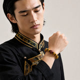coffee-brown-yak-bone-bracelet-model-a-outfit-a-fashion-02