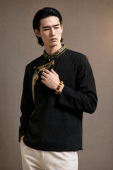 coffee-brown-yak-bone-bracelet-model-a-outfit-a-fashion-03