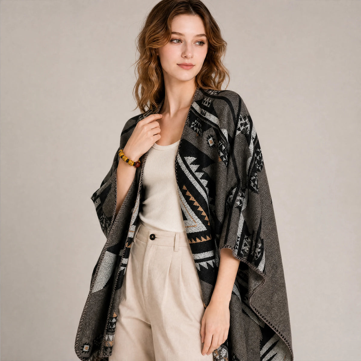 coffee-brown-yak-bone-bracelet-model-b-outfit-b-fashion-02