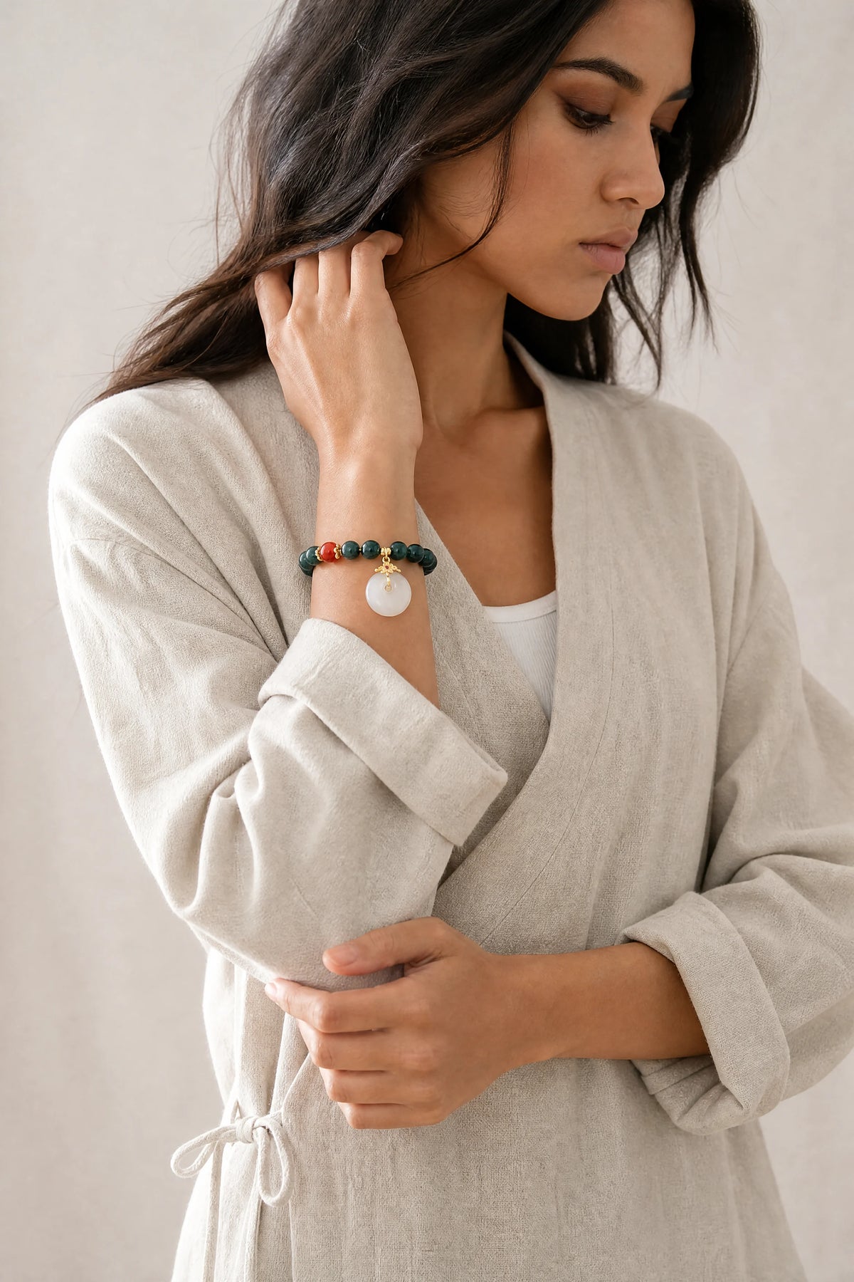 dark-green-jade-white-peace-buckle-bracelet-model-b-outfit-b-fashion-02