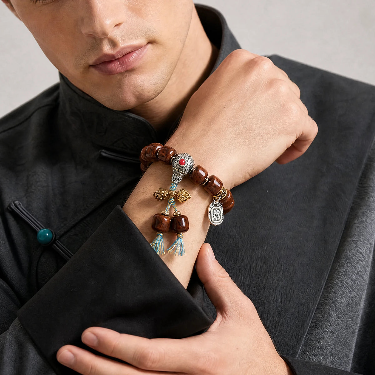 dark-yak-bone-talisman-bracelet-model-b-outfit-b-fashion-03