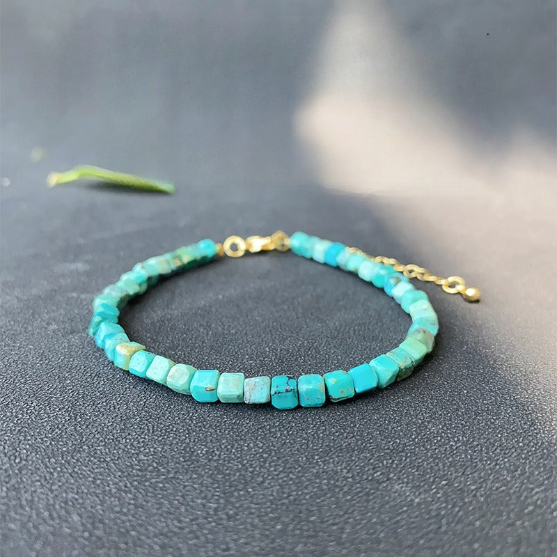 Turquoise Cube Bracelet
