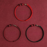 Red Rope Cinnabar Bead Bracelet — Knotted Lucky Charm for Prosperity & Protection - Joy RedTibet Art