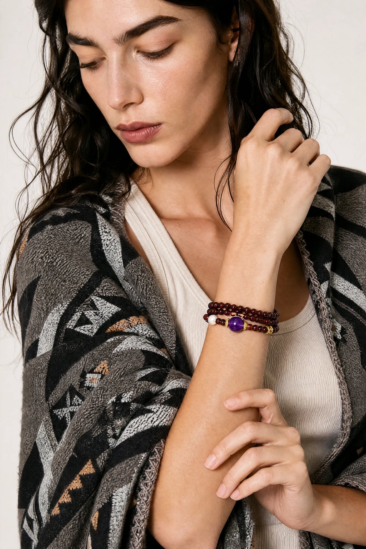 garnet-amethyst-double-wrap-bracelet-model-b-outfit-b-fashion-03