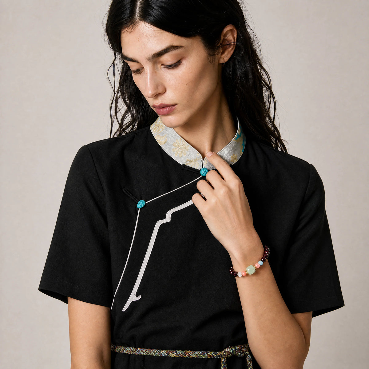 garnet-lucky-jade-bracelet-good-fortune-model-b-outfit-b-fashion-01