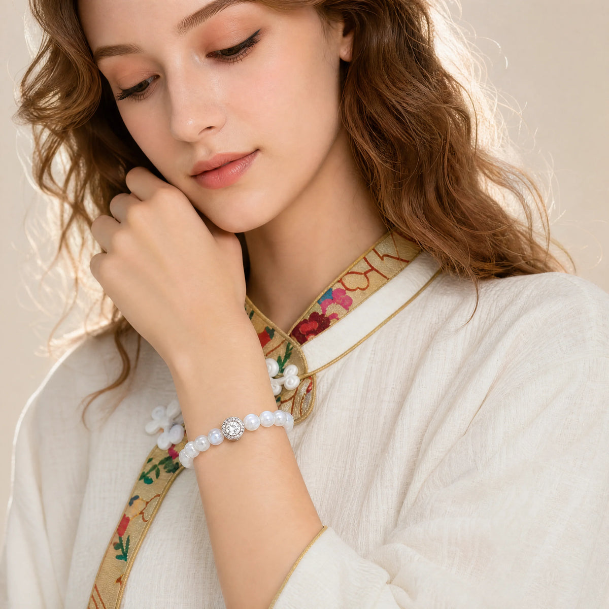 gentle-white-moonstone-focal-bracelet-model-a-outfit-a-fashion-02