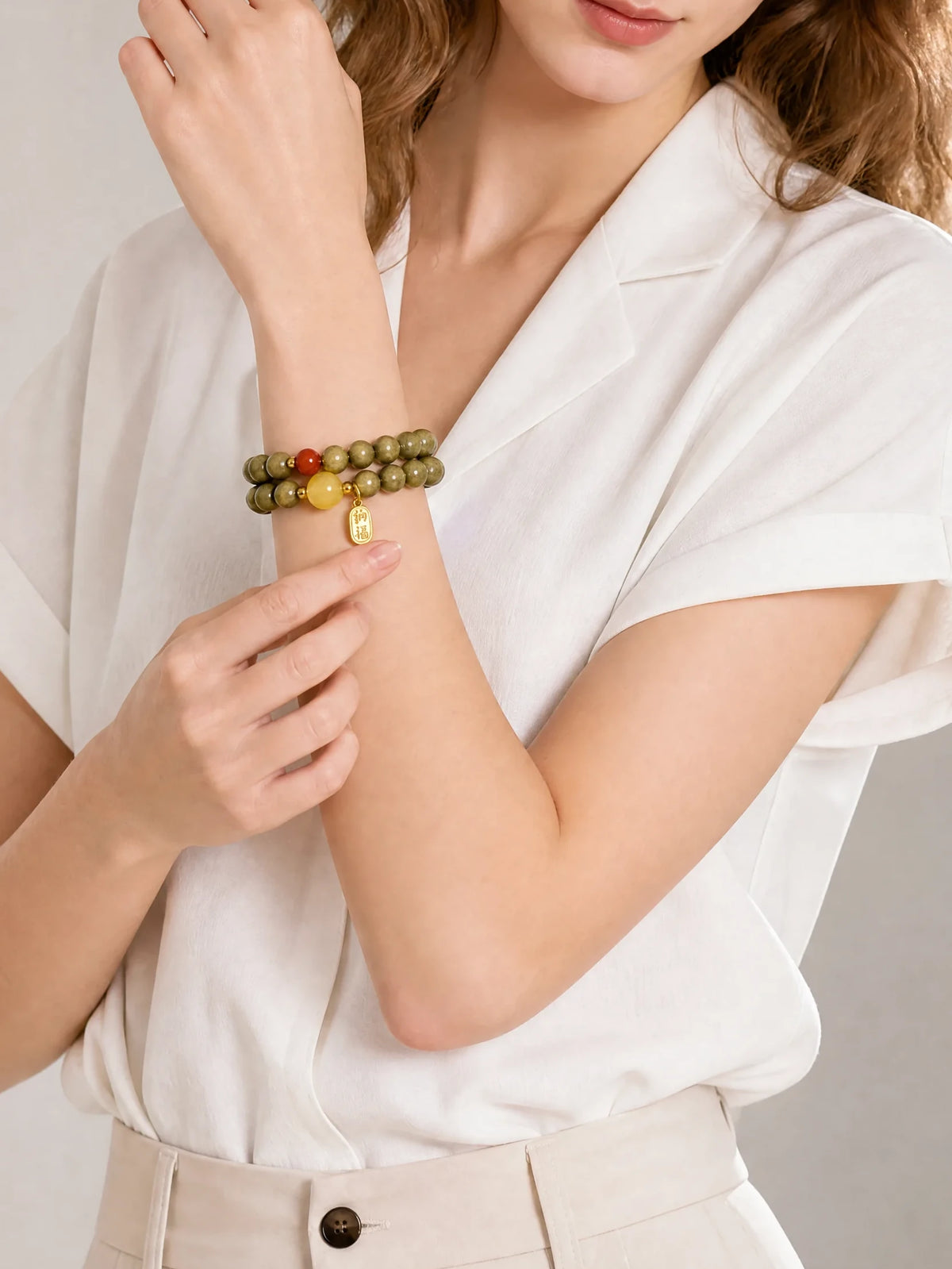 green-sandalwood-fortune-double-wrap-bracelet-model-b-outfit-b-fashion-02