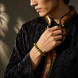 green-sandalwood-mala-bracelet-plain-model-a-outfit-a-fashion-02