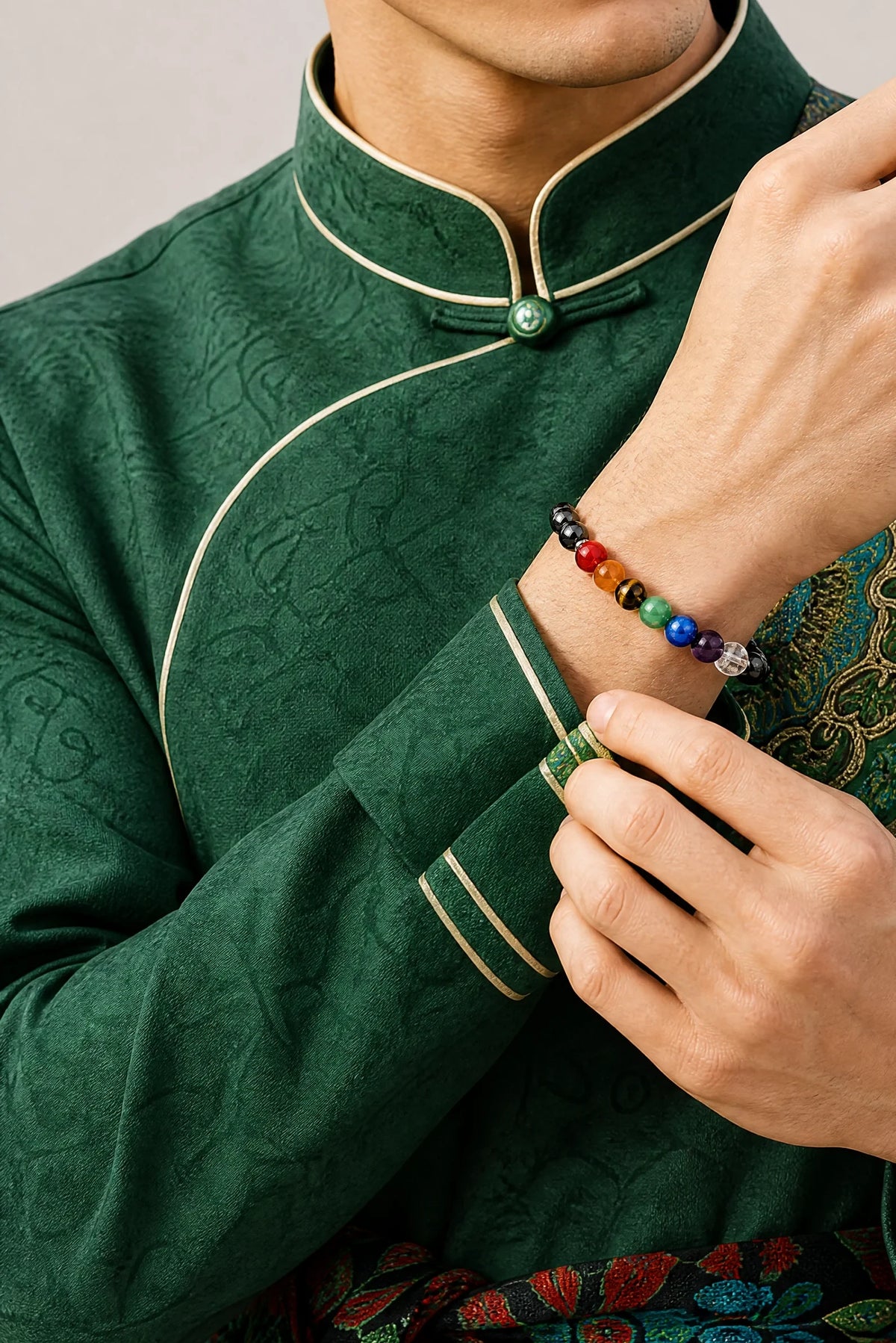 hematite-seven-chakra-cord-bracelet-model-a-outfit-a-fashion-02