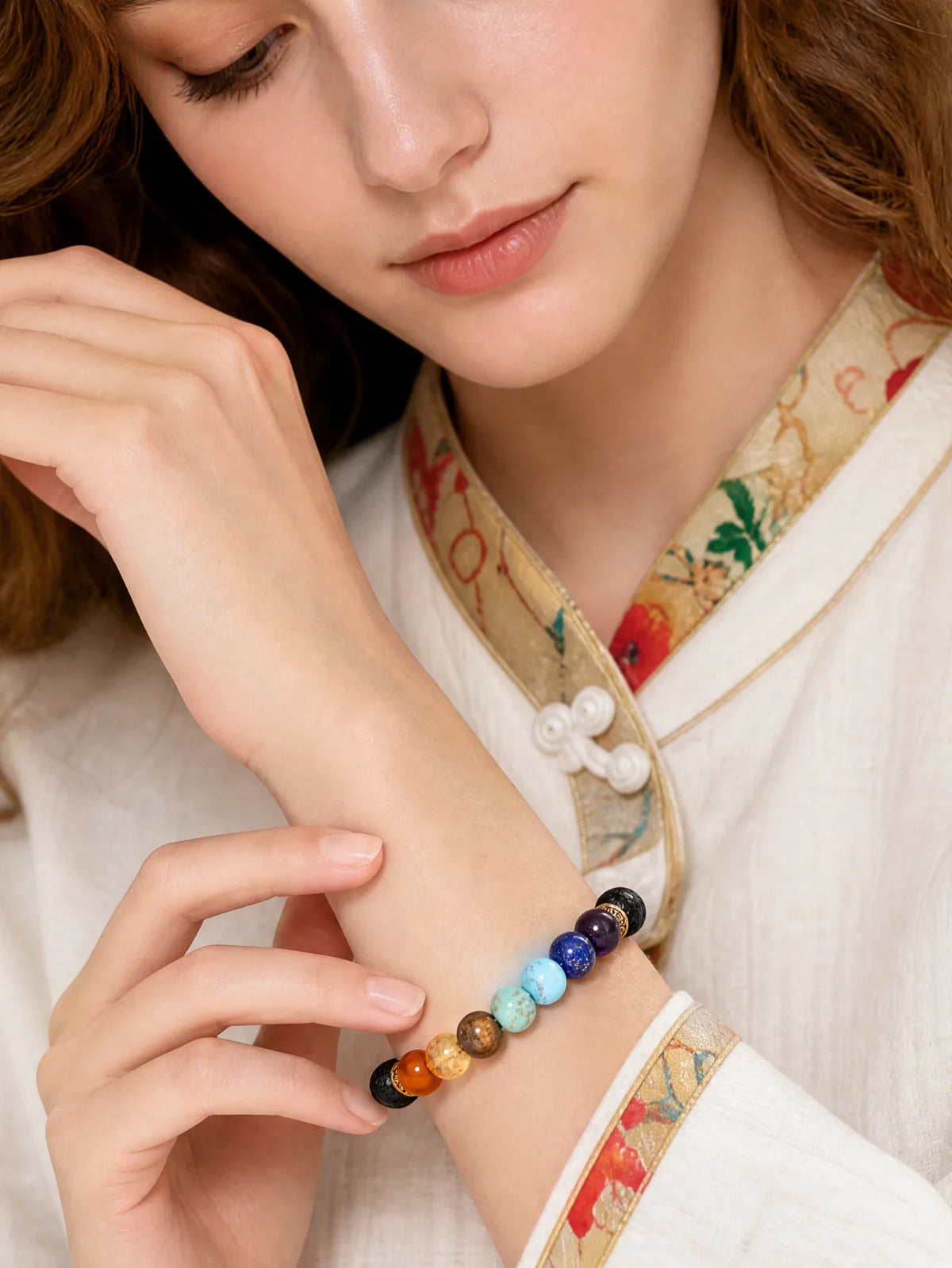 lava-stone-chakra-bracelet-grounding-model-b-outfit-b-fashion-03