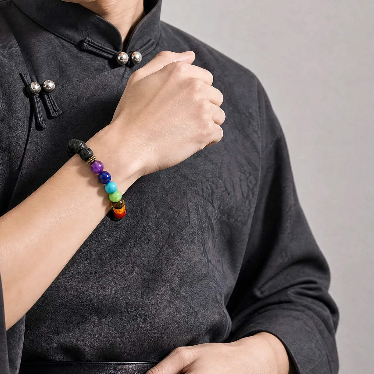 lava-stone-seven-chakra-bracelet-model-a-outfit-a-fashion-01