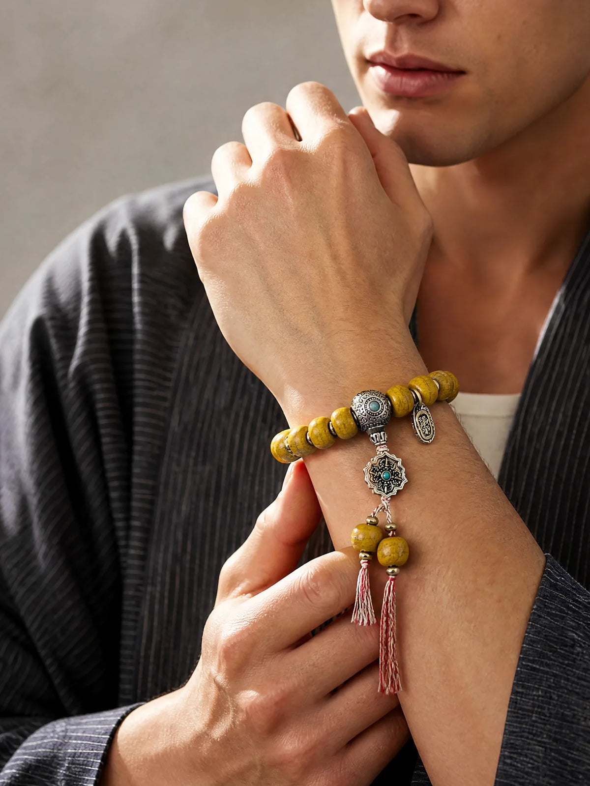light-yak-bone-talisman-bracelet-model-a-outfit-a-fashion-02