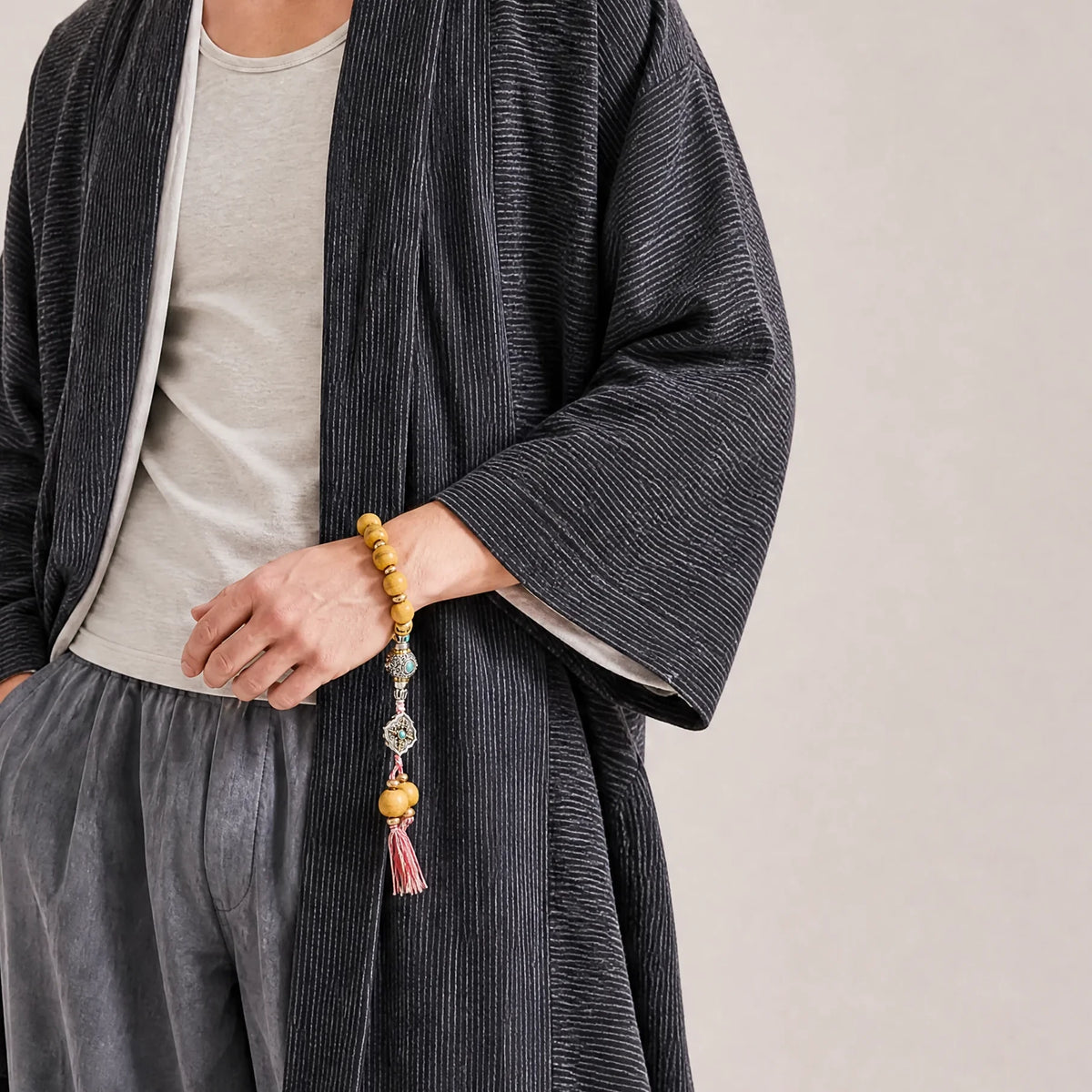 light-yak-bone-talisman-bracelet-model-a-outfit-a-fashion-03