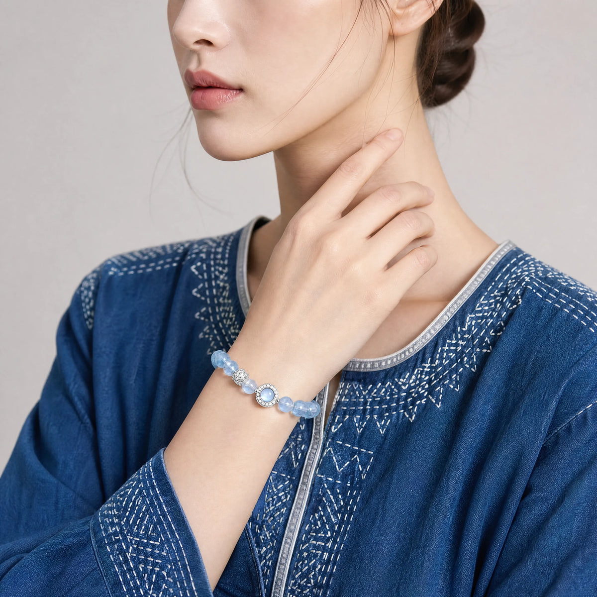 moonstone-aquamarine-halo-bracelet-model-b-outfit-b-fashion-03