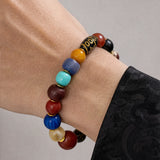 multicolor-yak-bone-dzi-carved-bead-bracelet-12mm-model-a-outfit-a-closeup-01