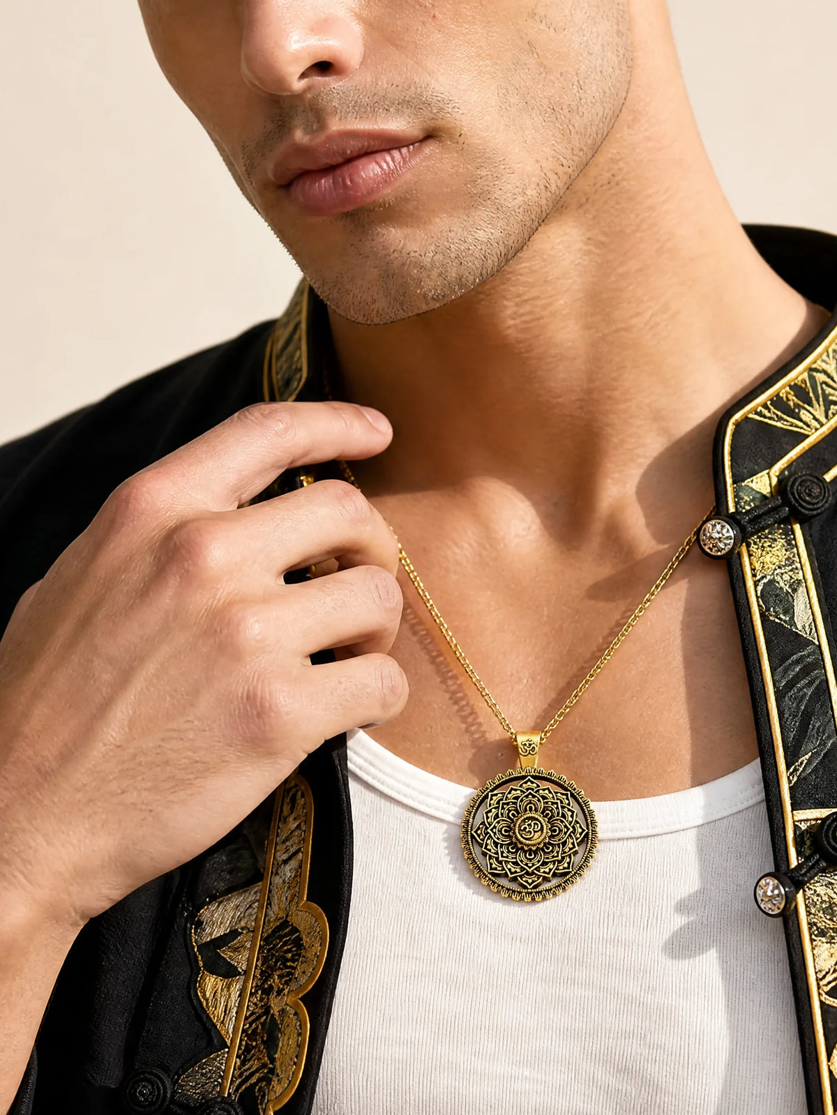 om-lotus-mandala-necklace-model-a-outfit-a-fashion-02