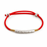 Tibetan Red String Bracelet - Buddhist Mantras Lucky Bracelet - Tibet Art