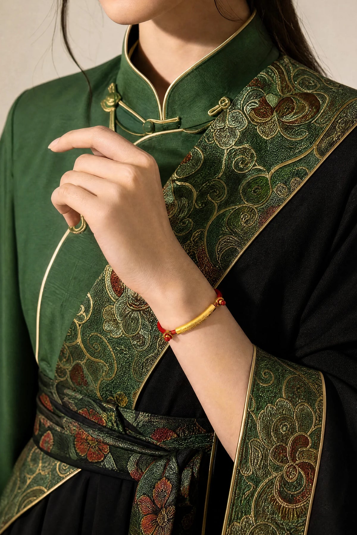 om-mani-padme-hum-red-string-bracelet-model-b-outfit-b-fashion-03