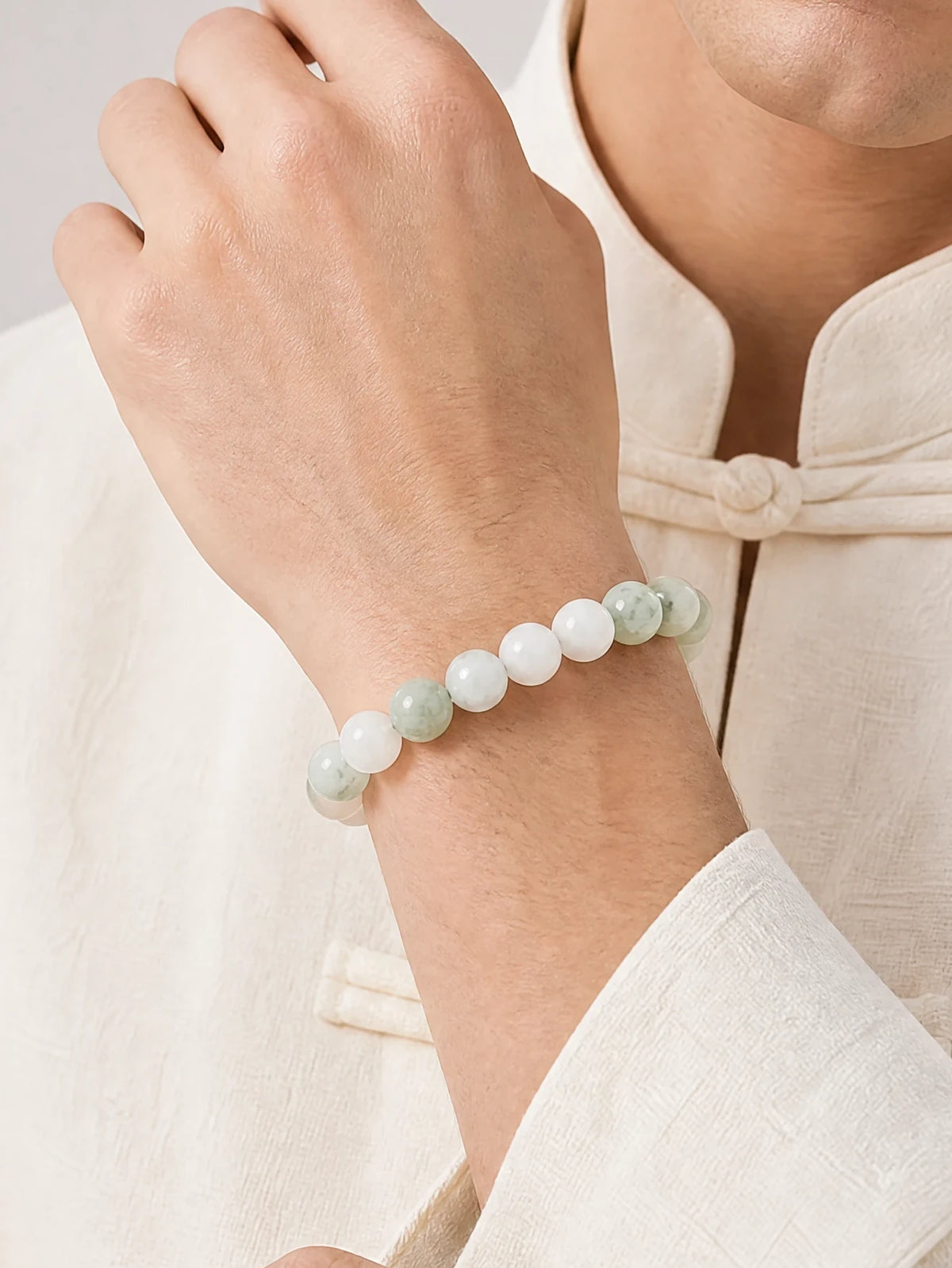 pale-green-jade-8mm-bead-bracelet-model-a-outfit-a-fashion-02
