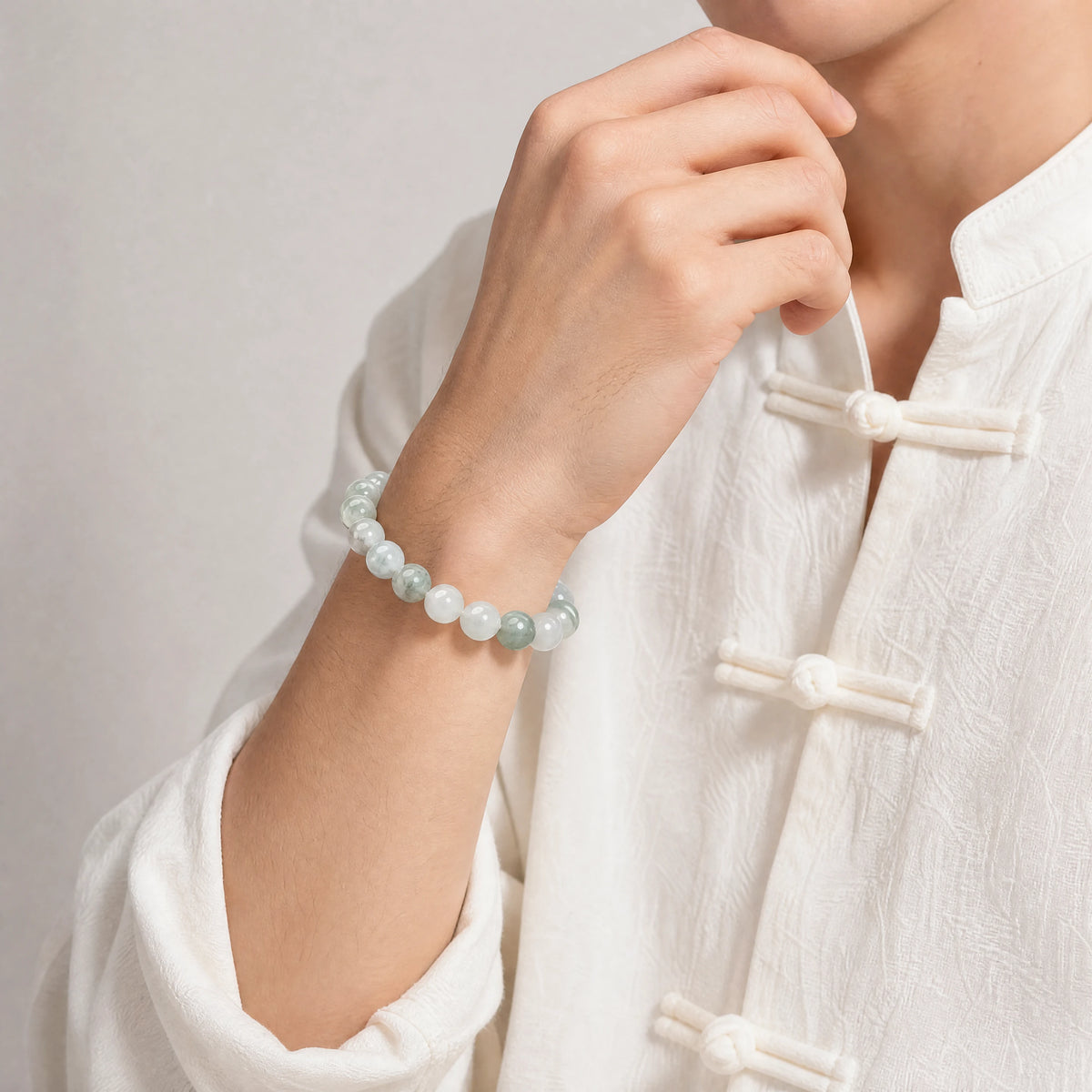 pale-green-jade-8mm-bead-bracelet-model-a-outfit-a-fashion-03
