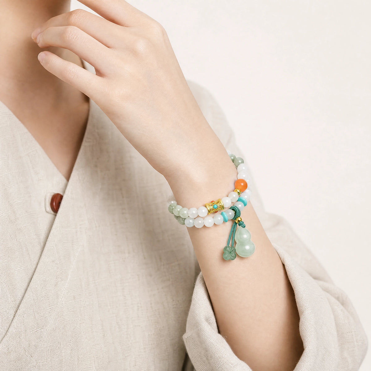 pale-jade-double-wrap-gourd-bracelet-model-b-outfit-b-fashion-01