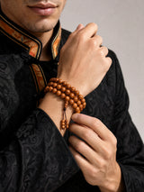 peach-wood-108-bead-mala-bracelet-model-a-outfit-a-fashion-03