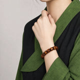 plain-brown-yak-bone-barrel-bracelet-model-b-outfit-b-fashion-02