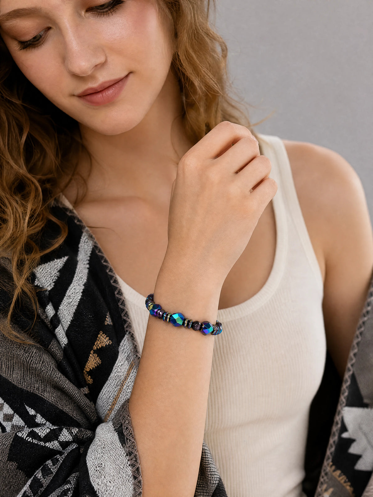 rainbow-hematite-bracelet-grounded-light-model-b-outfit-b-fashion-01