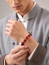red-bead-guardian-buddha-bracelet-model-a-outfit-a-fashion-02
