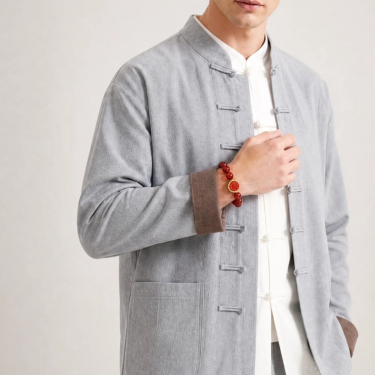 red-bead-guardian-buddha-bracelet-model-a-outfit-a-fashion-03