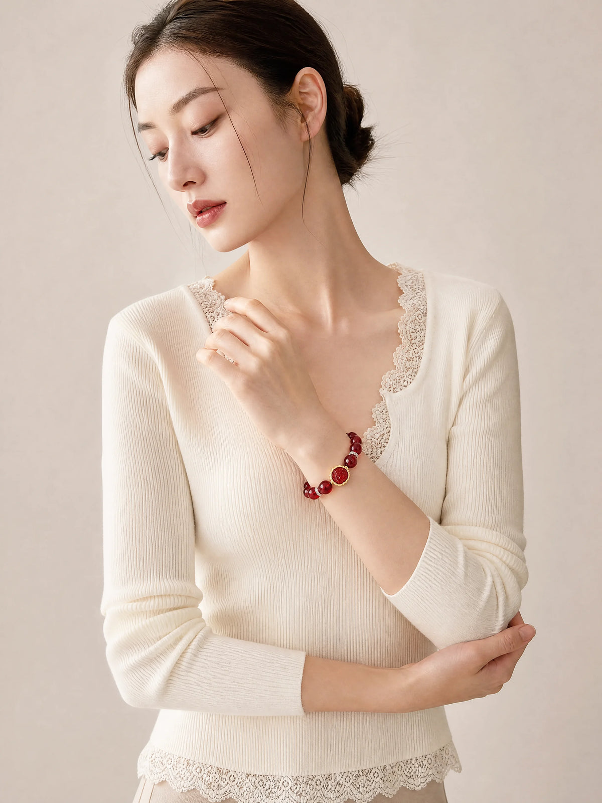 red-bead-guardian-buddha-bracelet-model-b-outfit-b-fashion-02
