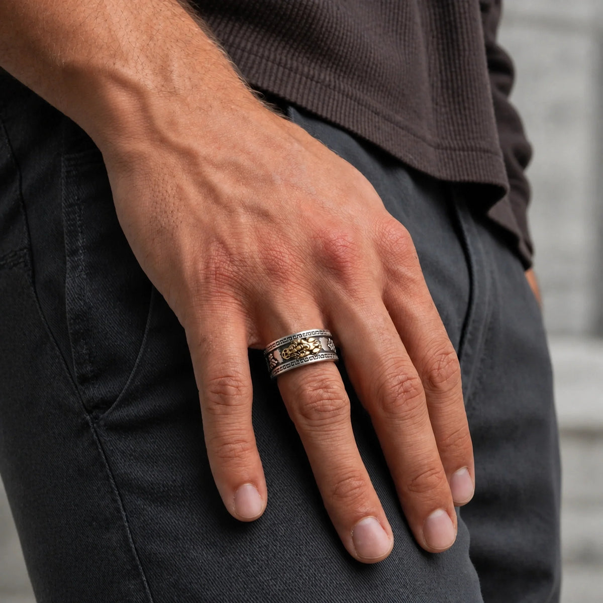 Pixiu Mantra Ring - Wealth & Protection