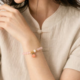 rose-quartz-peach-bracelet-model-b-outfit-b-fashion-03