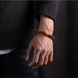 Tibetan Bracelet - Natural Yak Bone Protection Beads - Tibet Art