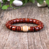 Tibetan Bracelet - Natural Yak Bone Protection Beads - Tibet Art