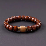 Tibetan Bracelet - Natural Yak Bone Protection Beads - Tibet Art