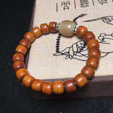 Tibetan Bracelet - Natural Yak Bone Protection Beads - Tibet Art