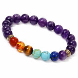7 Chakra Bead Bracelet — One Stone for Every Center That Needs Reminding - AmethystTibet Art