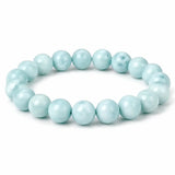 Aquamarine Bracelet - Calming Energy & Courage Tibet Art
