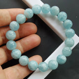 Aquamarine Bracelet - Calming Energy & Courage - Tibet Art