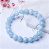 Aquamarine Bracelet - Calming Energy & Courage - Tibet Art