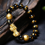 Feng Shui Bracelet - PiXiu Obsidian Bracelet Attract Wealth - Tibet Art