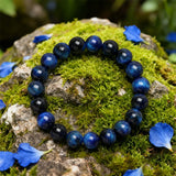 Tiger’s Eye Bracelet - Hawk's Eye & blue tiger's eye - Tibet Art