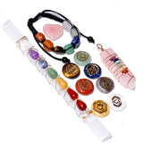 Chakra Crystal Gift Set — One Piece or the Whole Collection - Complete Set with Gift BoxTibet Art