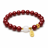Cinnabar Bracelet - Fengshui Imperial Cinnabar Tibet Art