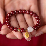 Cinnabar Bracelet - Fengshui Imperial Cinnabar - Tibet Art