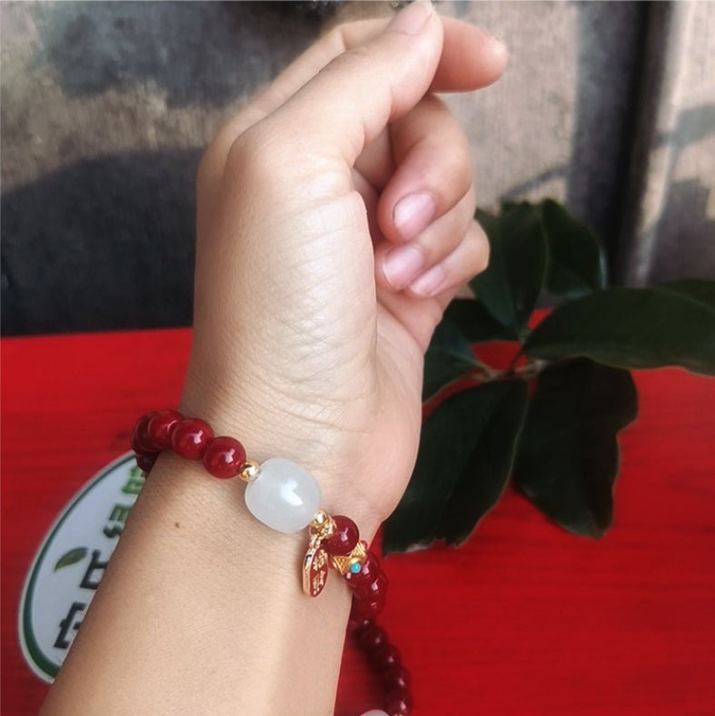 Cinnabar Bracelet - Fengshui Imperial Cinnabar - Tibet Art
