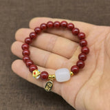 Cinnabar Bracelet - Fengshui Imperial Cinnabar - Tibet Art